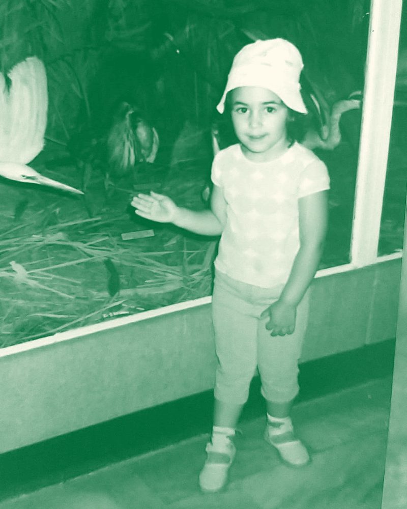 Violeta as a kid